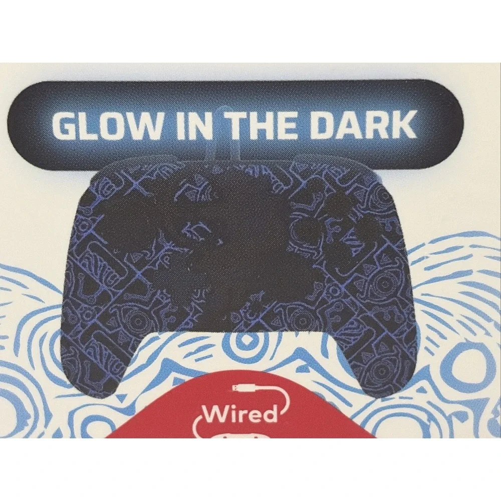 Nintendo Switch REMATCH GLOW Wired Controller - Zelda Sheikah Shoot - Brand New
